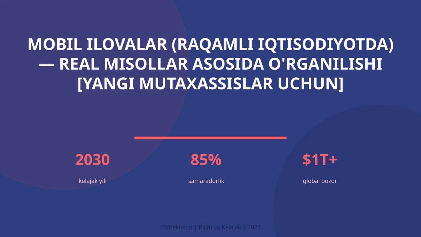 Mobil ilovalar (raqamli iqtisodiyotda) — real misollar asosida o'rganilishi [yangi mutaxassislar uchun]