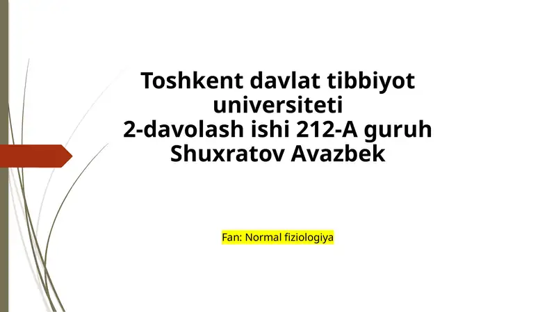 Yurak faoliyatining boshqarish mexanizmlari
