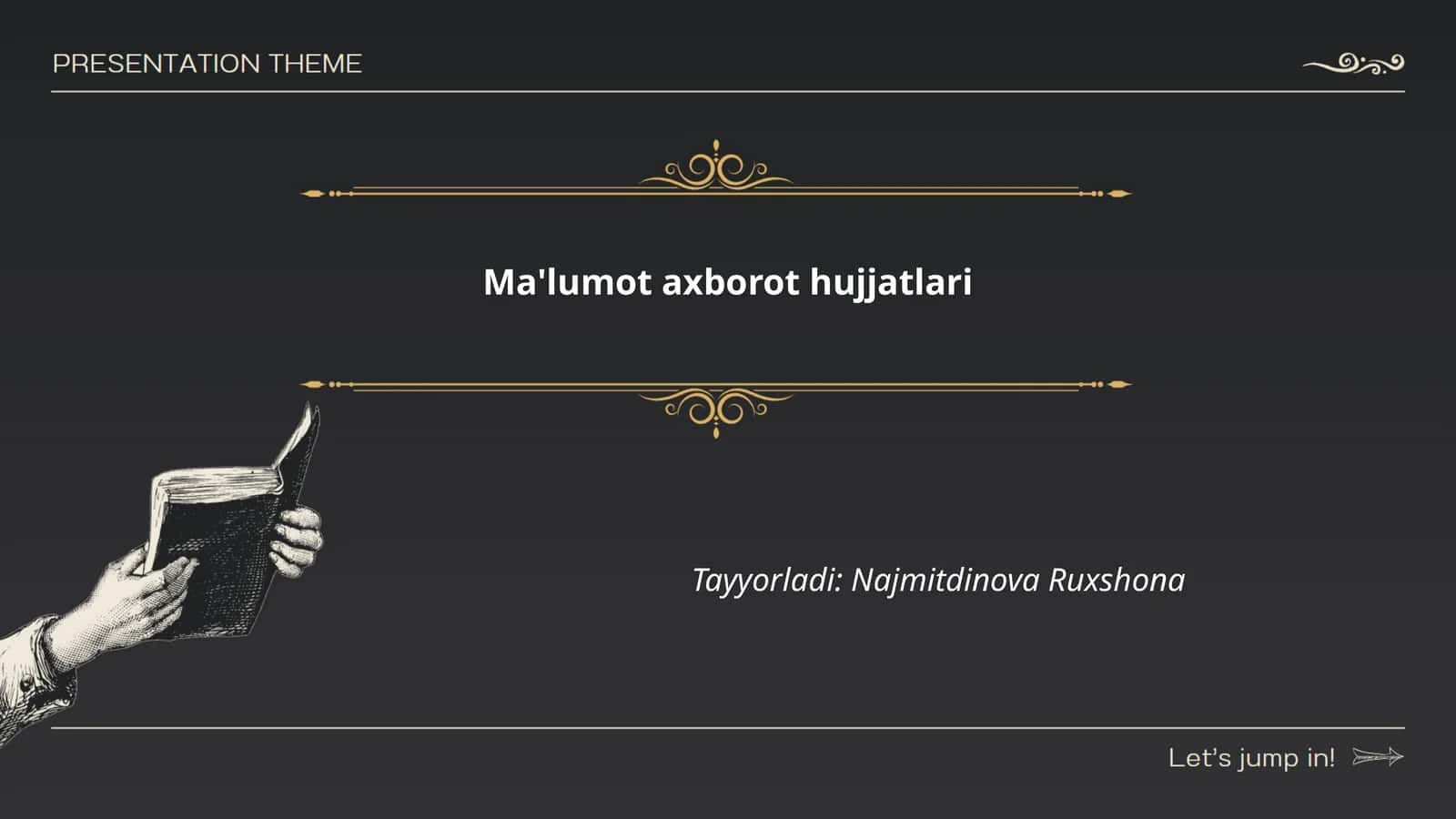 Ma'lumot axborot hujjatlari