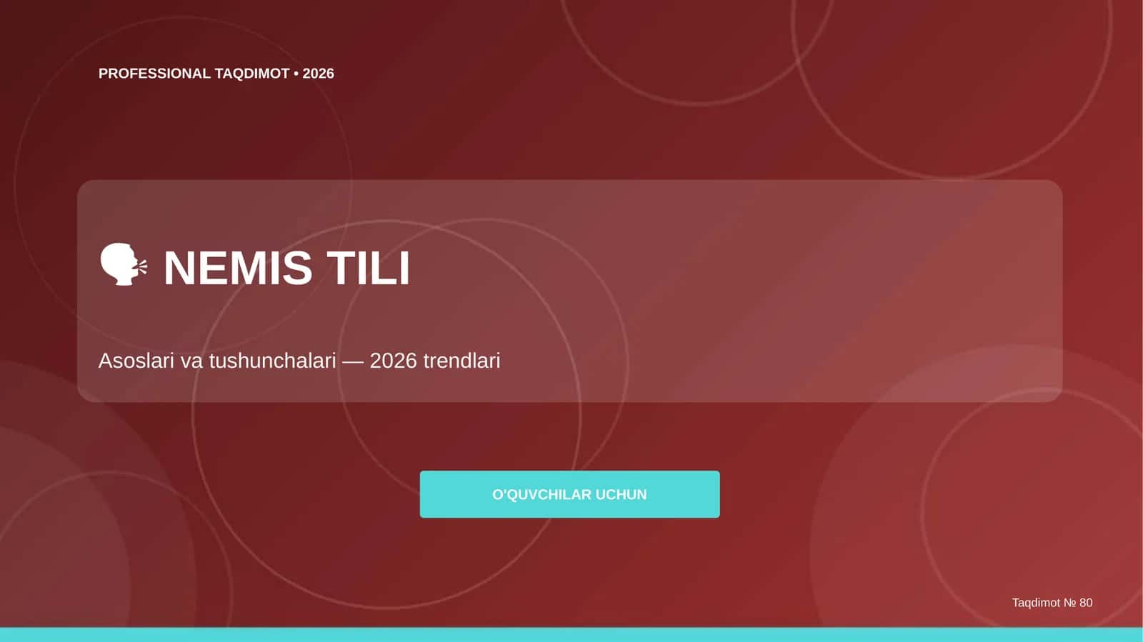 Nemis tili: asoslari va tushunchalari (2026 trendlari) [o'quvchilar uchun]