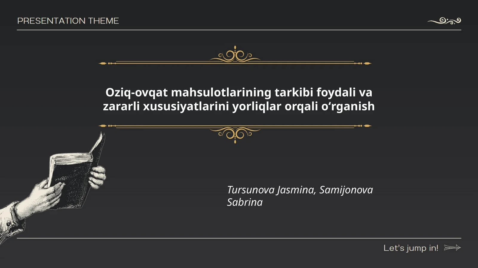 Oziq-ovqat mahsulotlarining tarkibi foydali va zararli xususiyatlarini yorliqlar orqali oʻrganish