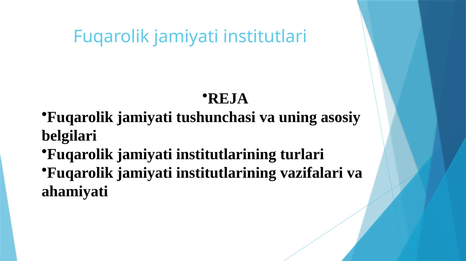 Fuqarolik jamiyati institutlari