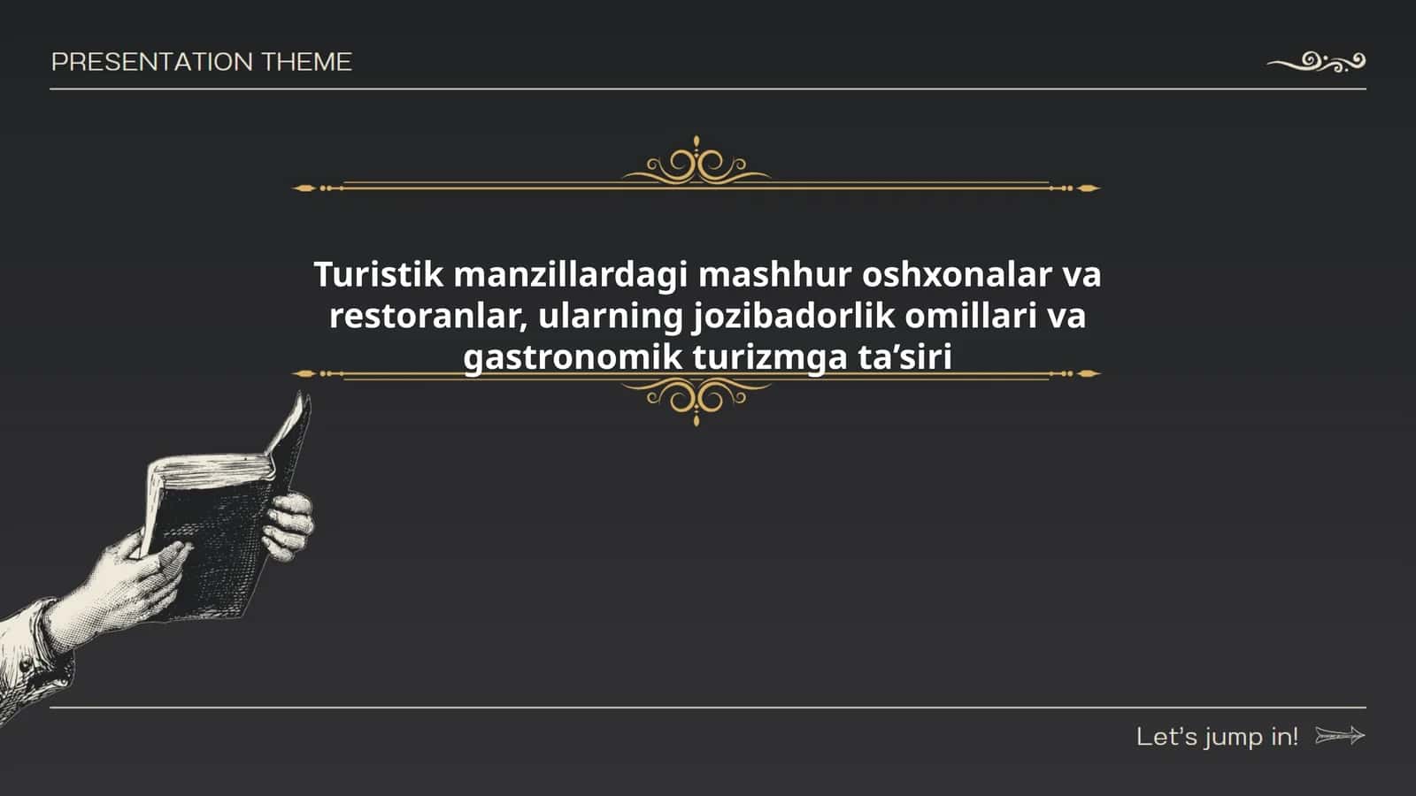 Turistik manzillardagi mashhur oshxonalar va restoranlar