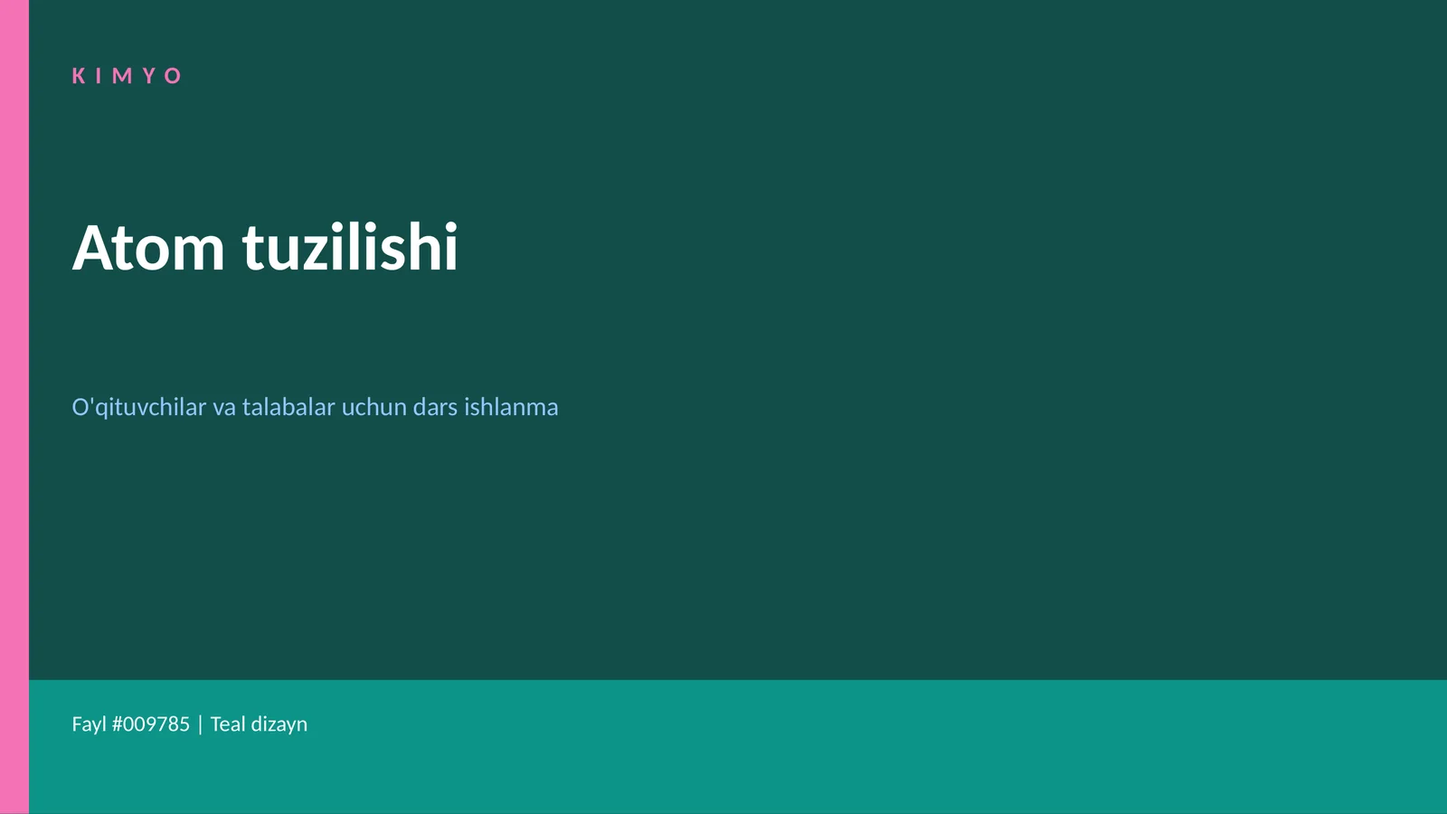Atom tuzilishi