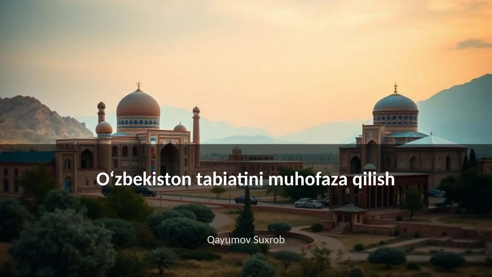 Oʻzbekiston tabiatini muhofaza qilish