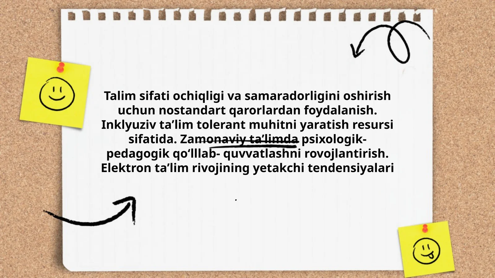 Elektron taʼlim rivojining tendensiyalari