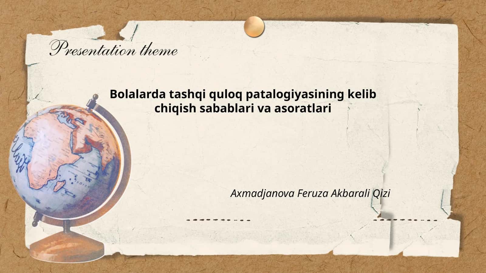 Bolalarda tashqi quloq patalogiyasining kelib chiqish sabablari va asoratlari