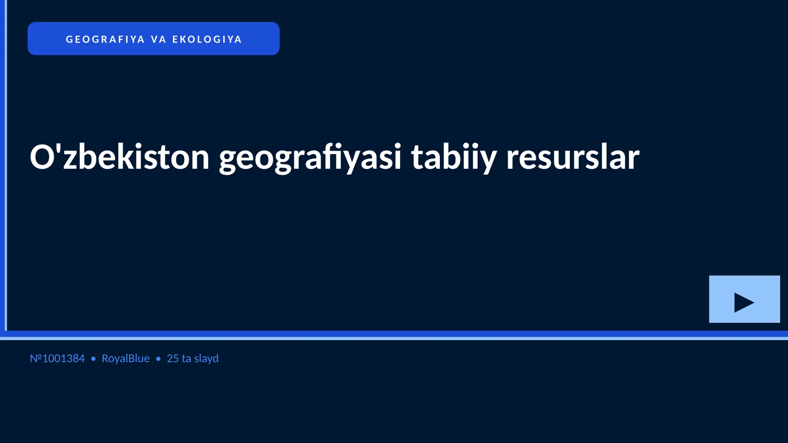 O'zbekiston geografiyasi tabiiy resurslar