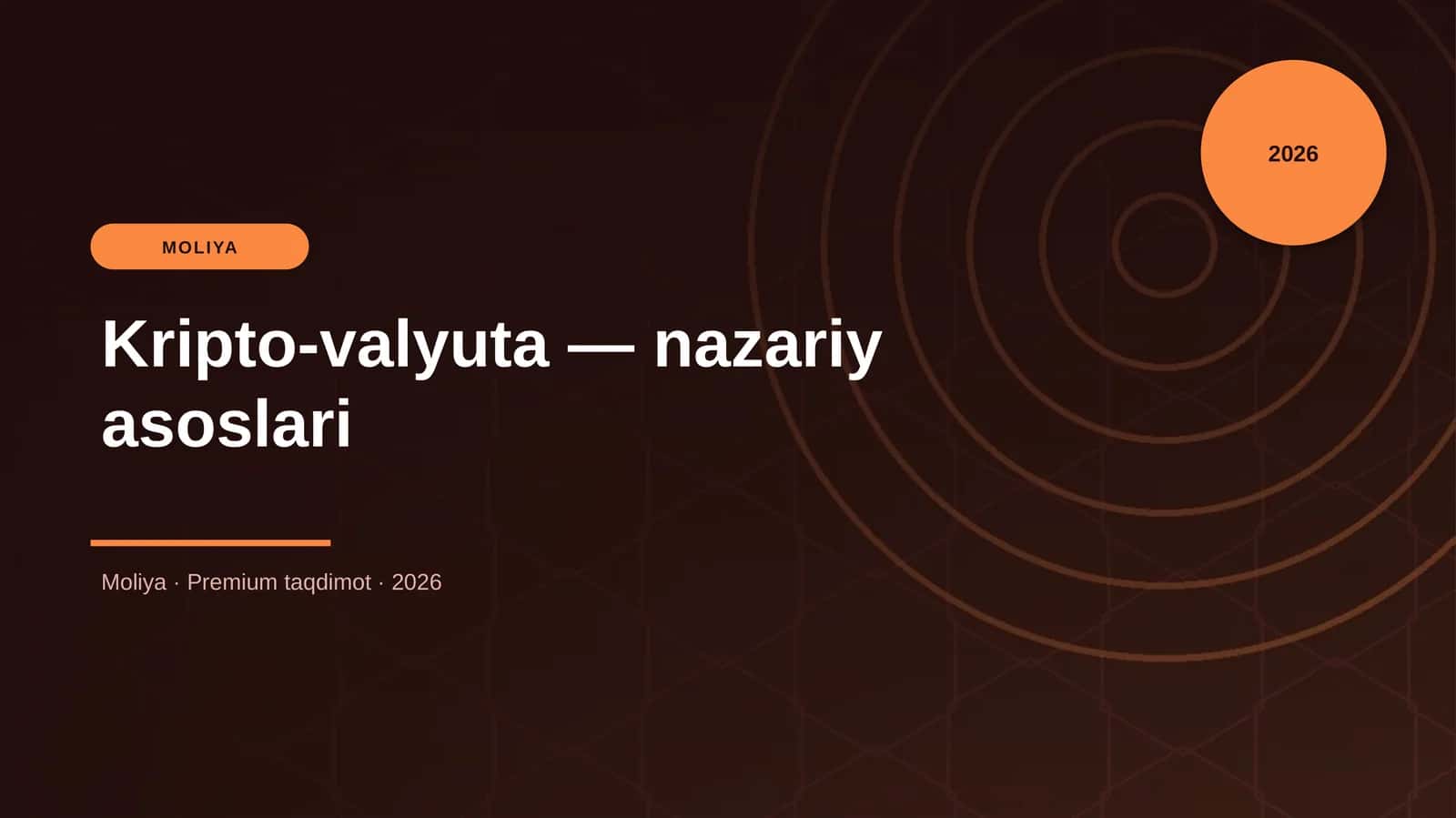 Kripto-valyuta — nazariy asoslari
