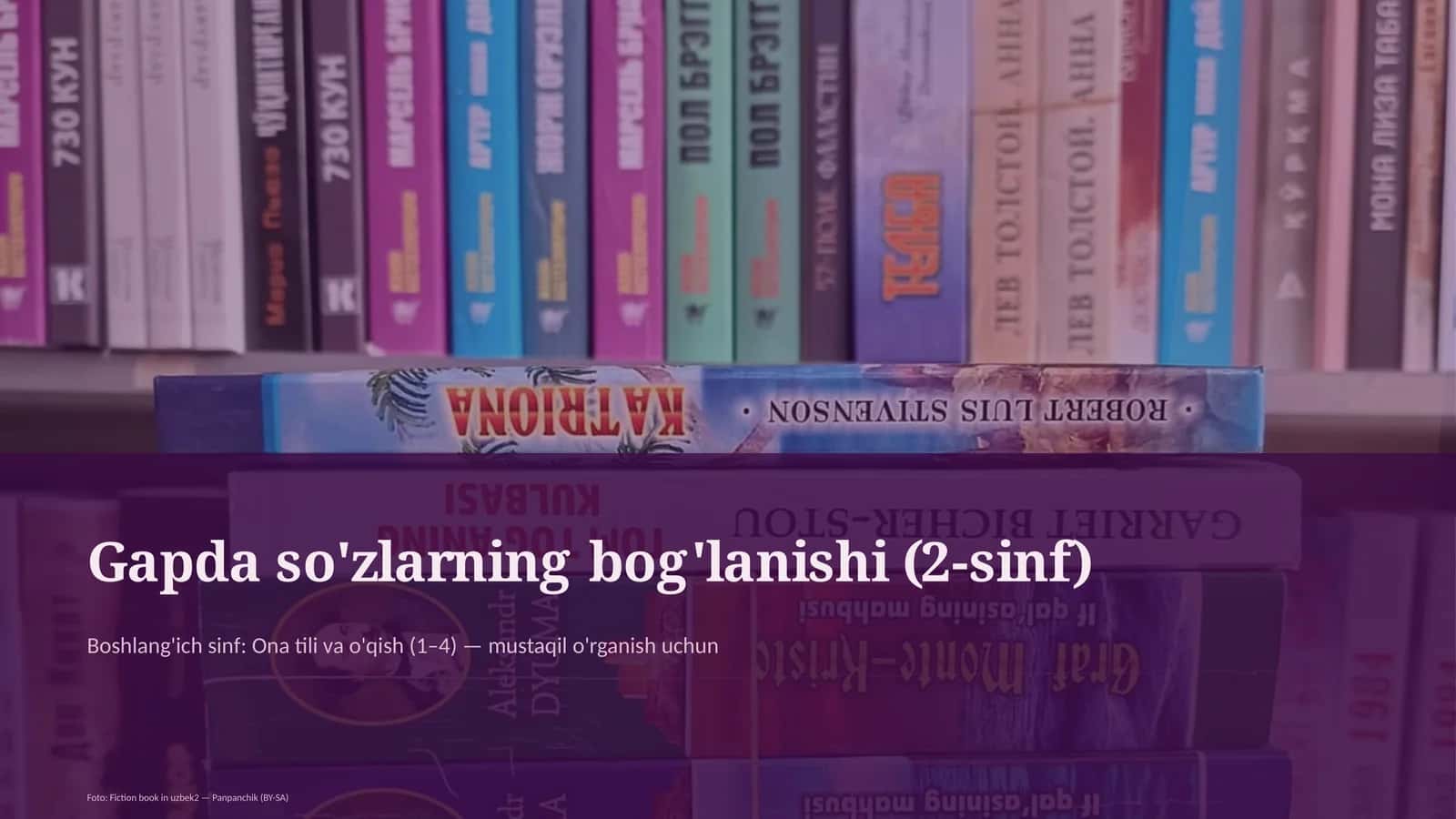 Gapda so'zlarning bog'lanishi (2-sinf)