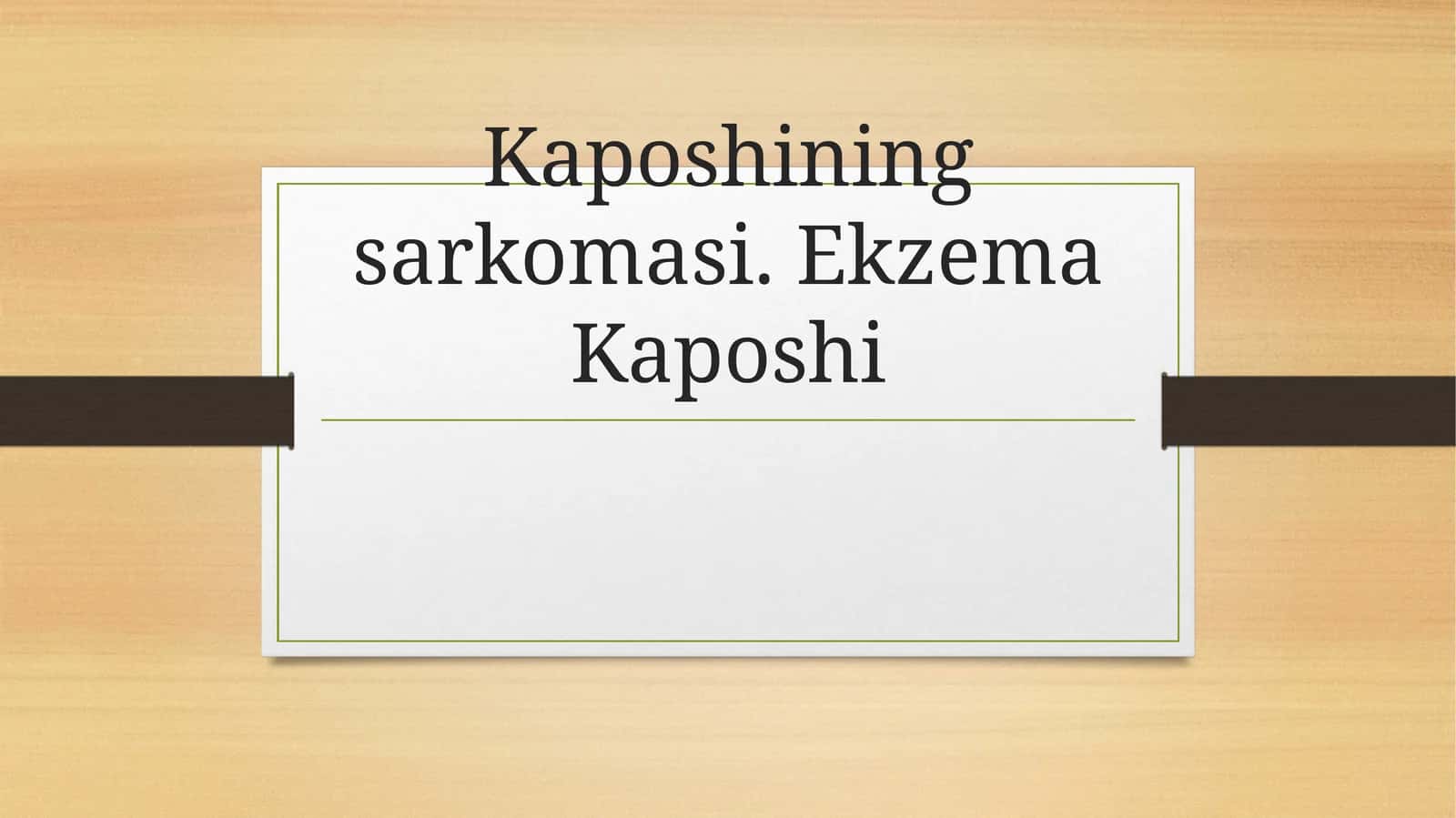 Kaposhiningsarkomasi
