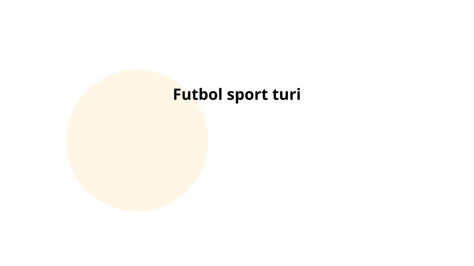 Futbol sport turi