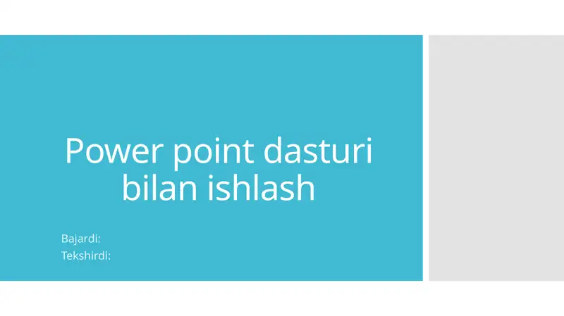 Powerpointdasturi