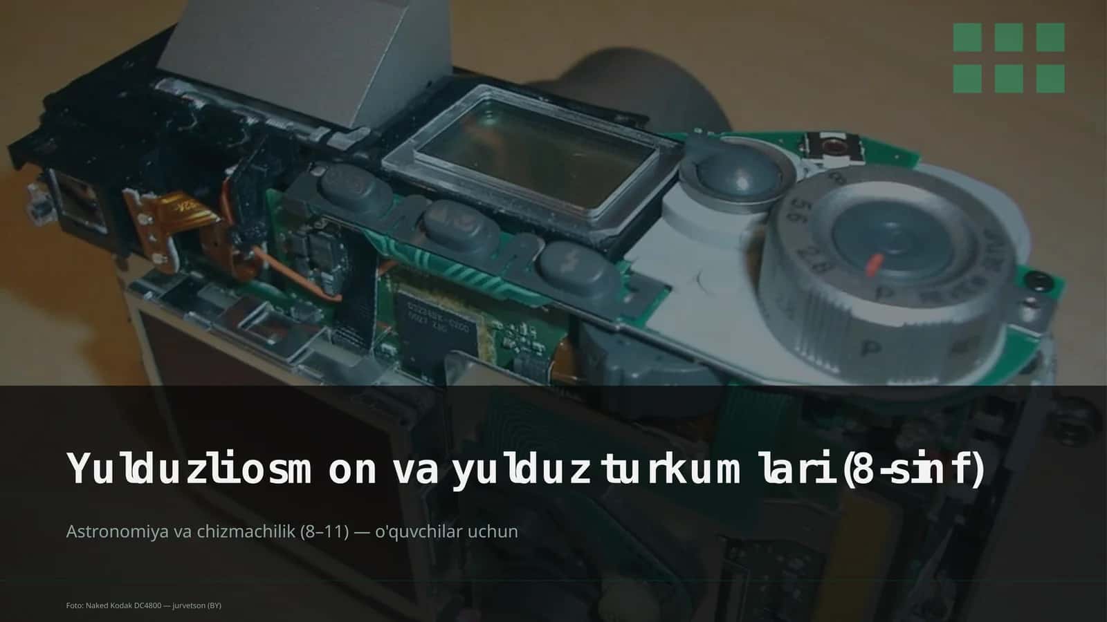 Yulduzli osmon va yulduz turkumlari (8-sinf)