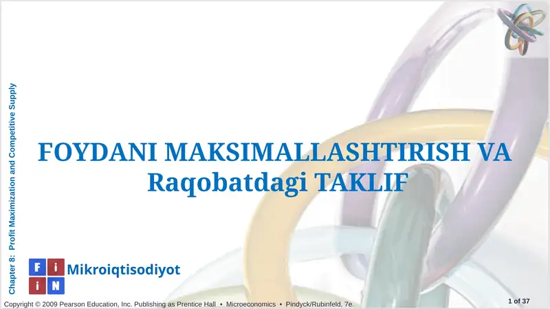 Foydani maksimallashtirish va Raqobatdagi Taklif