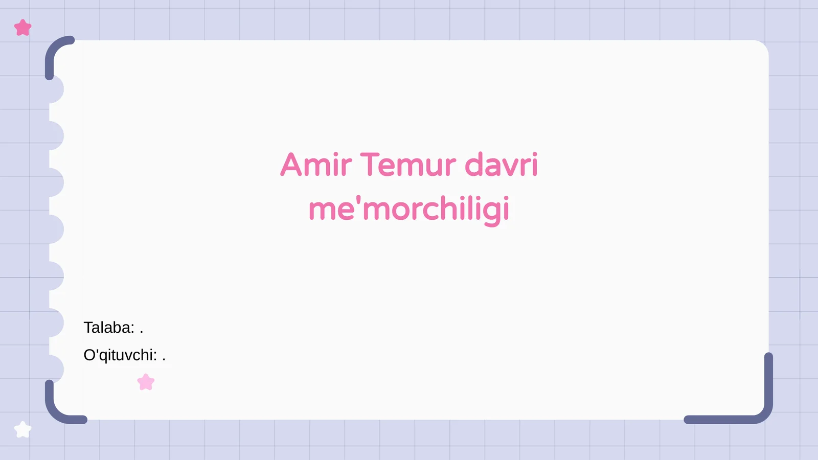 Amir Temur davri me'morchiligi