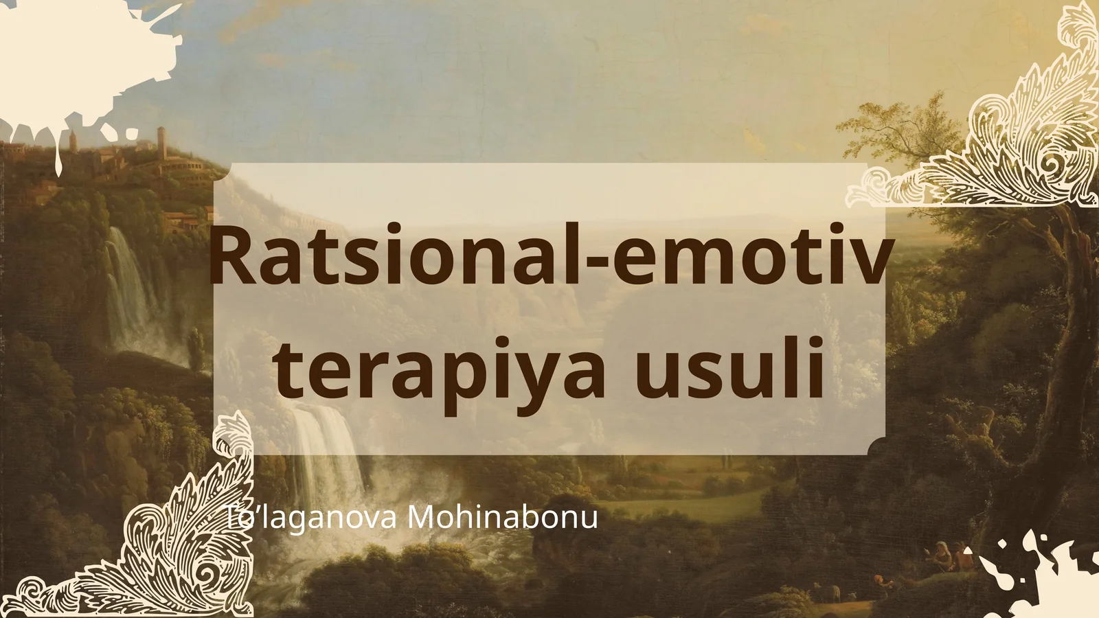 Ratsional-emotiv terapiya usuli