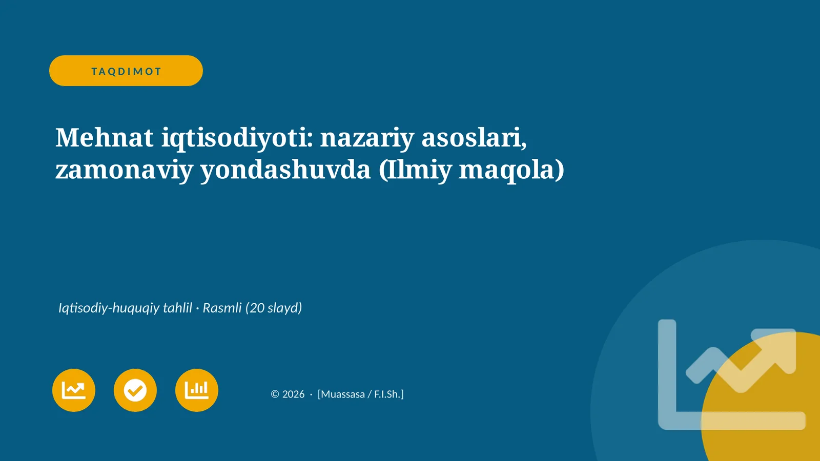 Mehnat iqtisodiyoti: nazariy asoslari, zamonaviy yondashuvda (Ilmiy maqola)