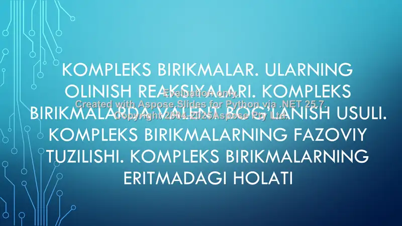 Kompleks birikmalar