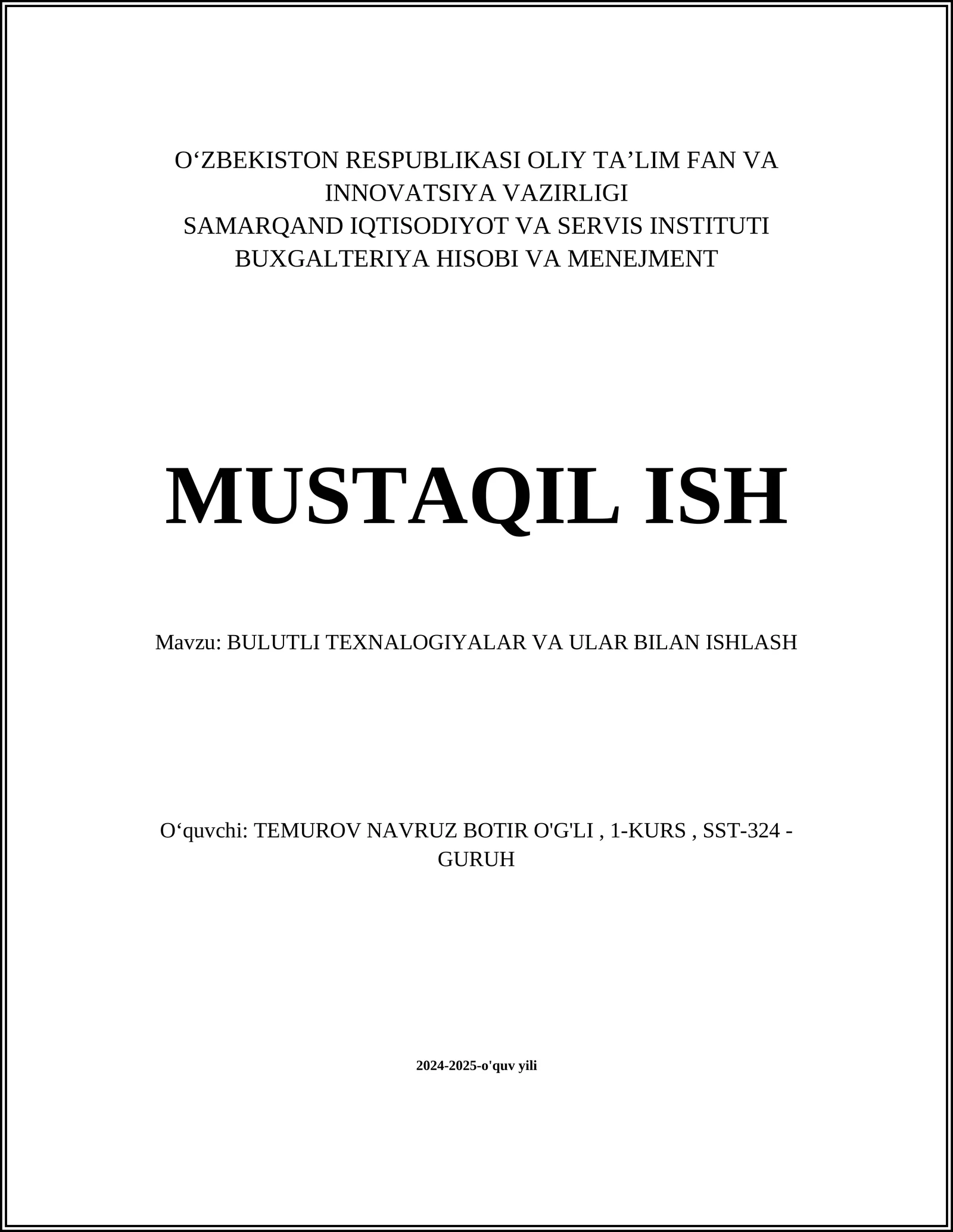 Bulutli hisoblash tushunchasi va tarixi