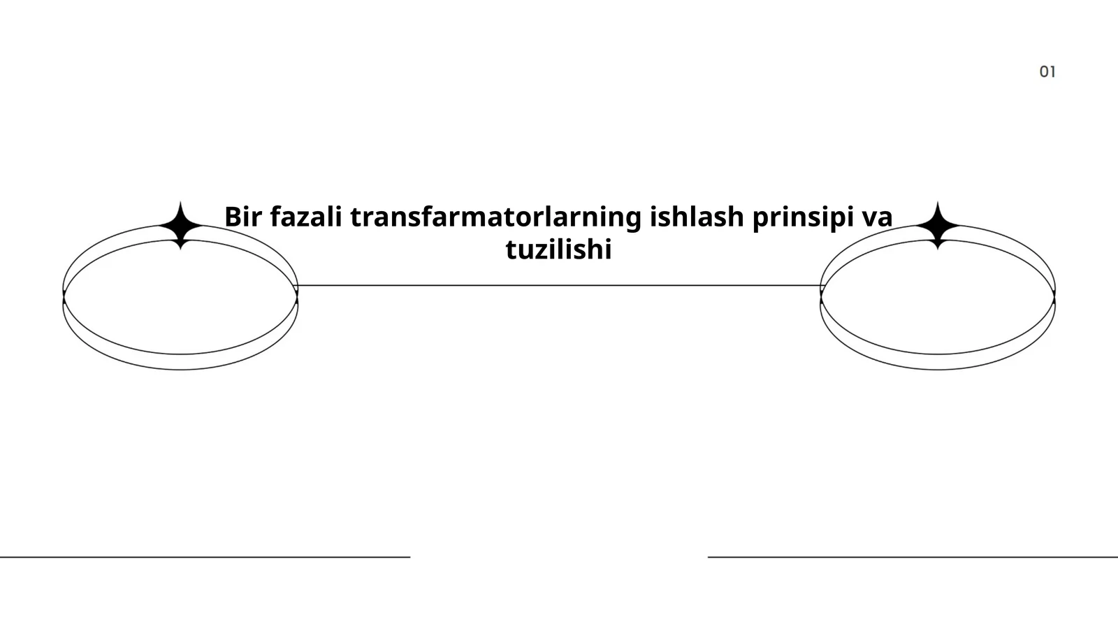 Bir fazali transfarmatorlarning ishlash prinsipi va tuzilishi