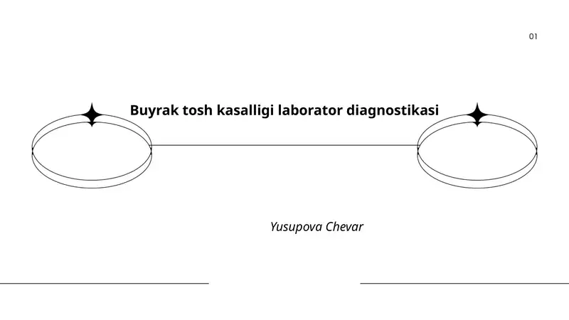 Buyrak tosh kasalligi laborator diagnostikasi