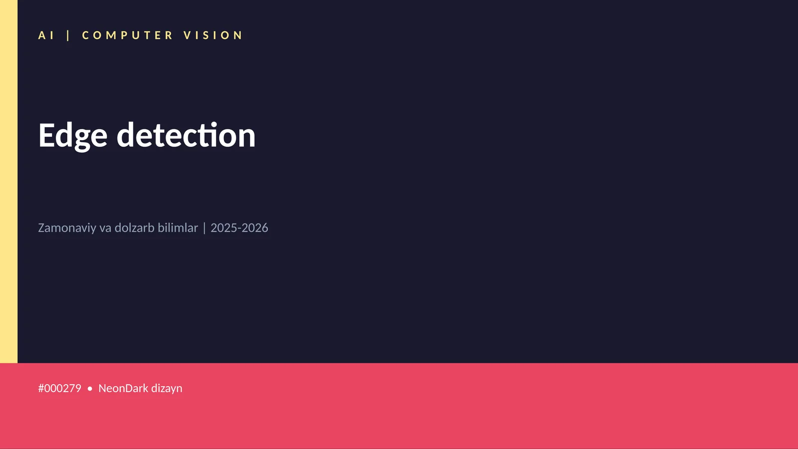 Edge detection