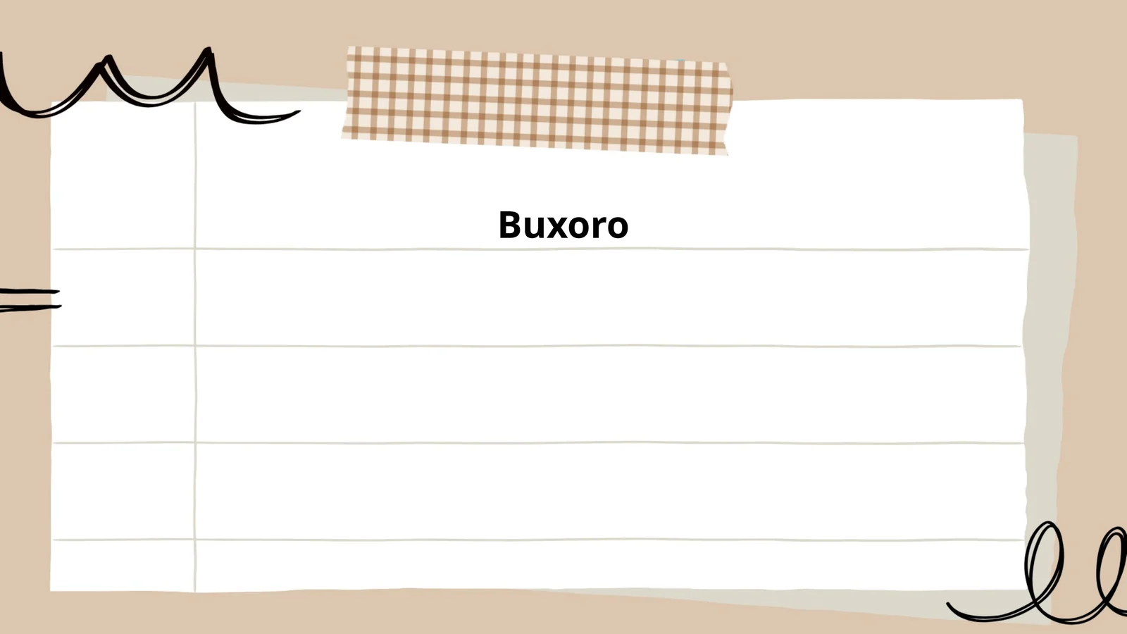 History of Buxoro