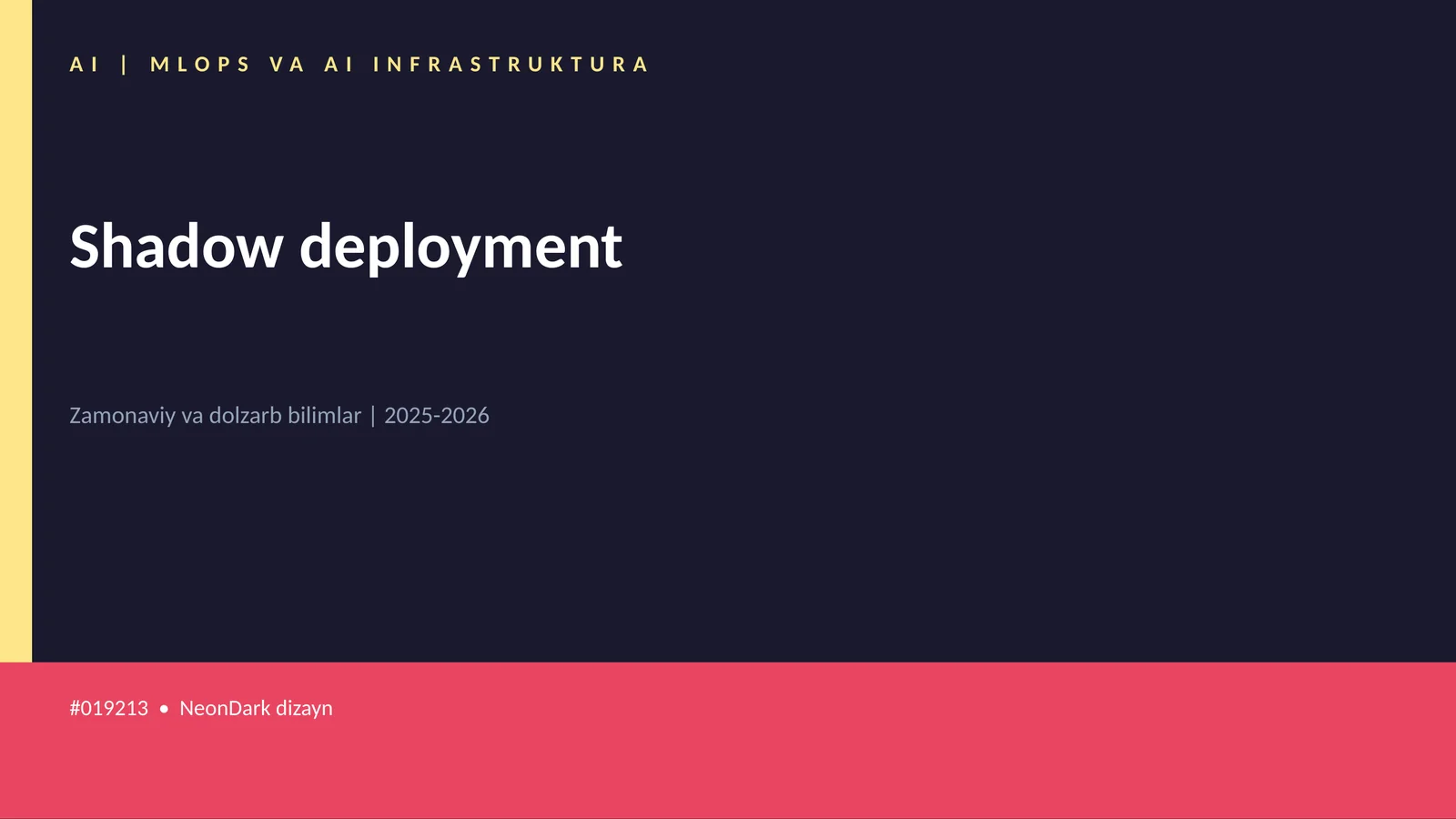 AI | MLOPS VA AI INFRASTRUKTURA