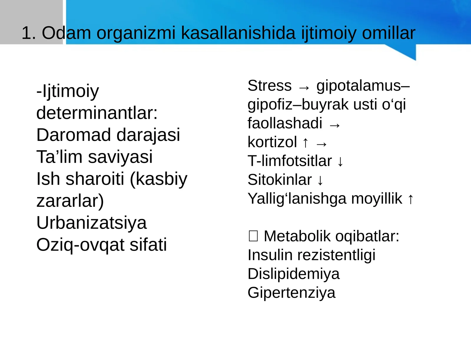 Patalogik fiziologiyadan organeyzer