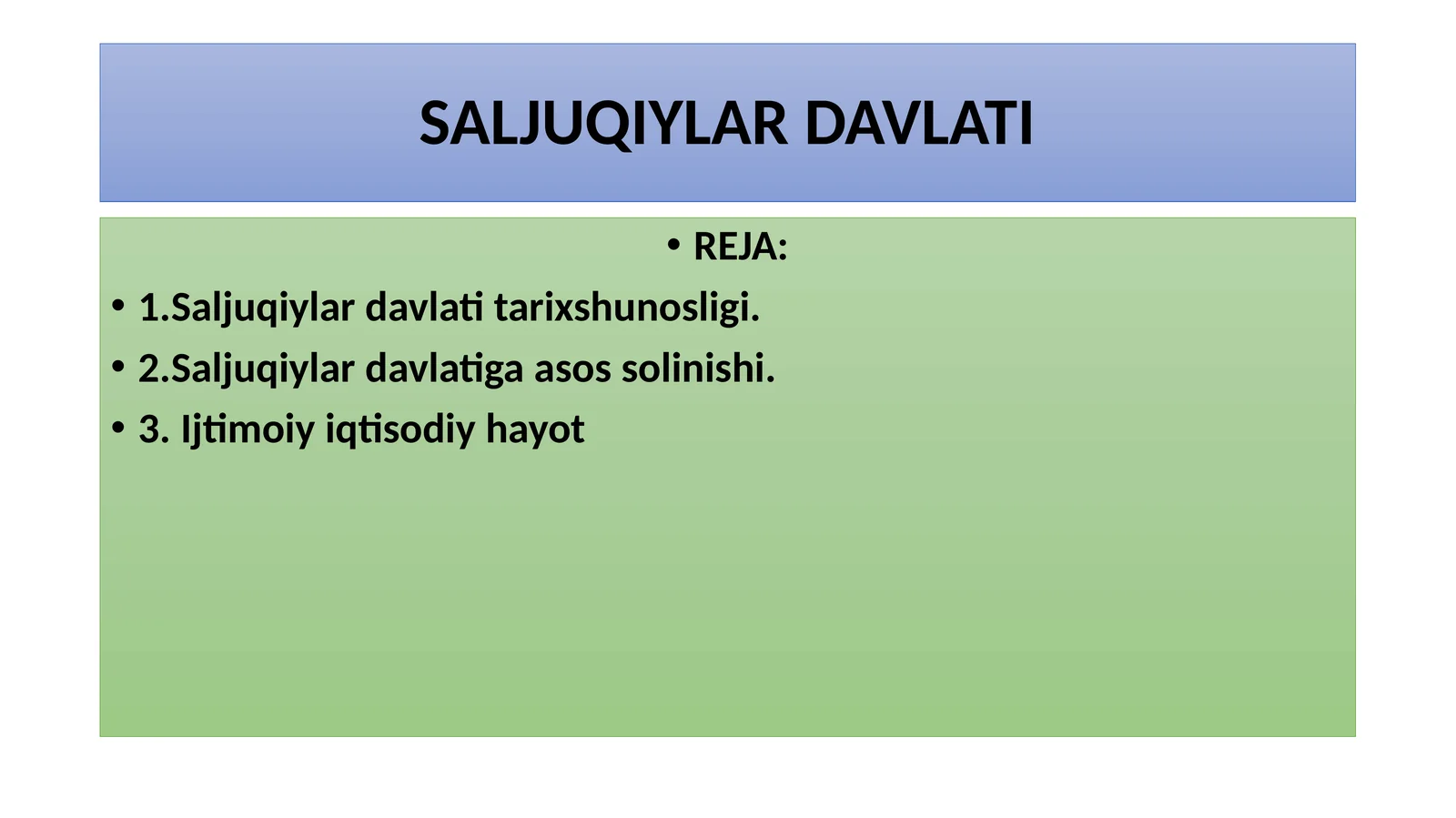 Салжуқийлар давлати