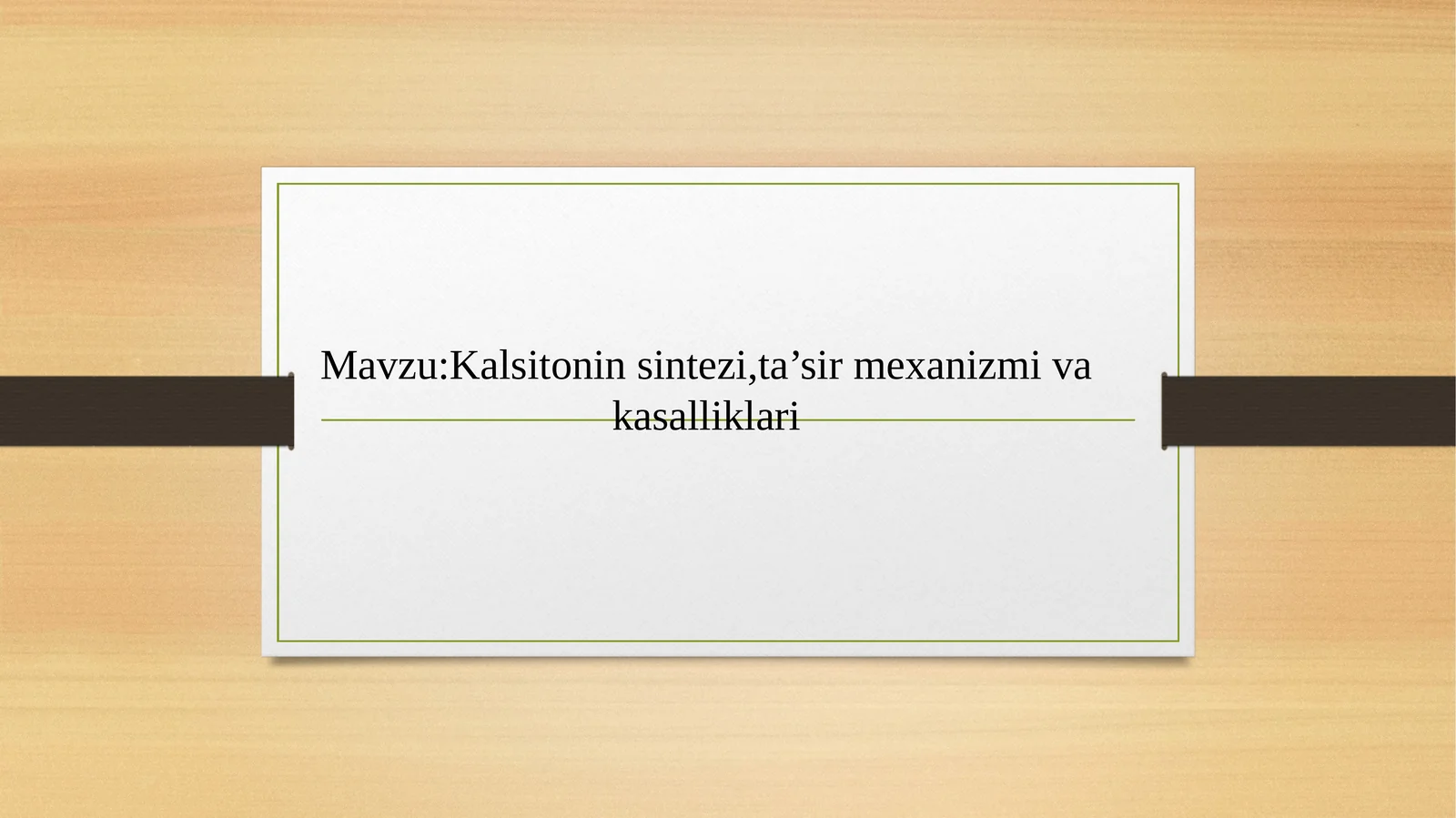 Kalsitonin sintezi, ta’sir mexanizmi va kasalliklari