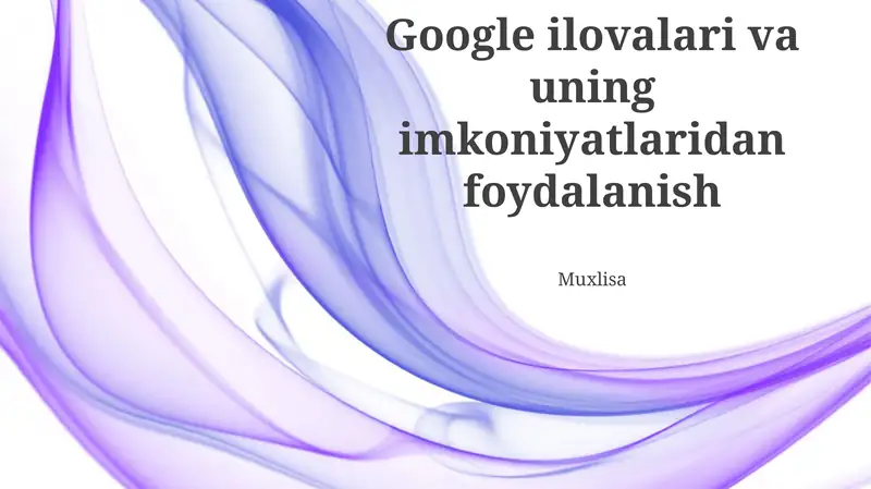 Google Ilovalari