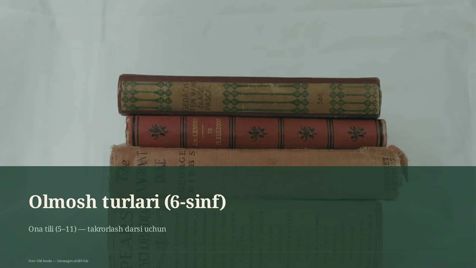 Olmosh turlari (6-sinf)