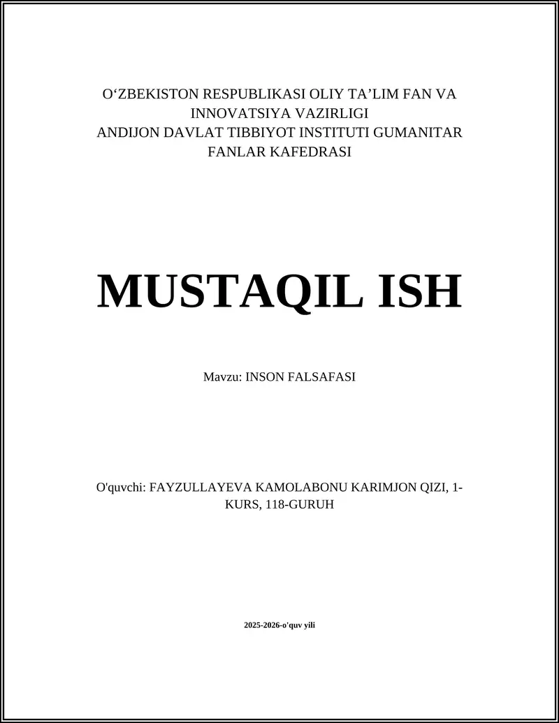 INSON FALSAFASI