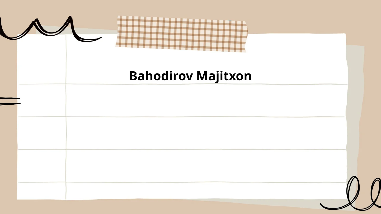 Bahodirov Majitxonning tarjimai holi