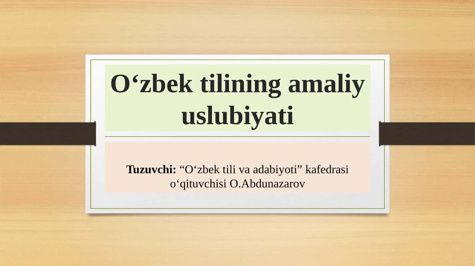 Tilning vazifaviy uslublari. So`zlashuv, badiiy va publitsistik uslubning o`ziga xos xususiyatlari