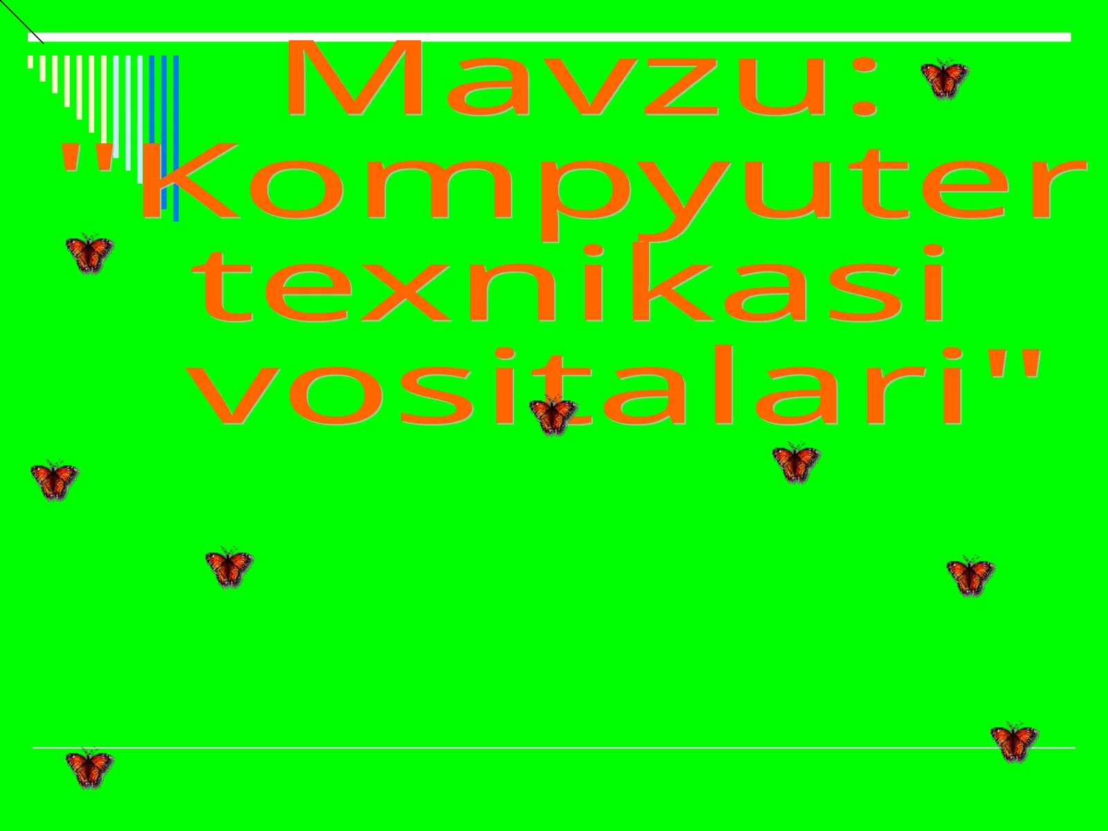 Informatika fanidan Kompyuter texnikasi vositalari dars ishlanmasi