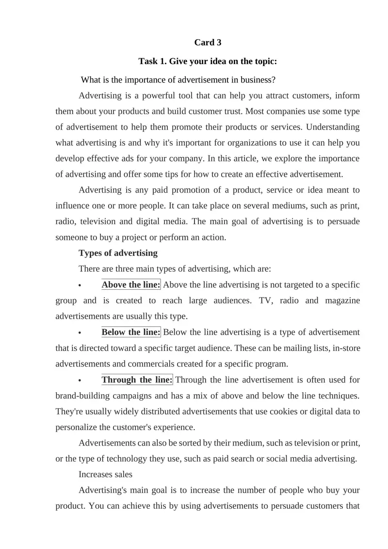 Importance of Advertisement in Business