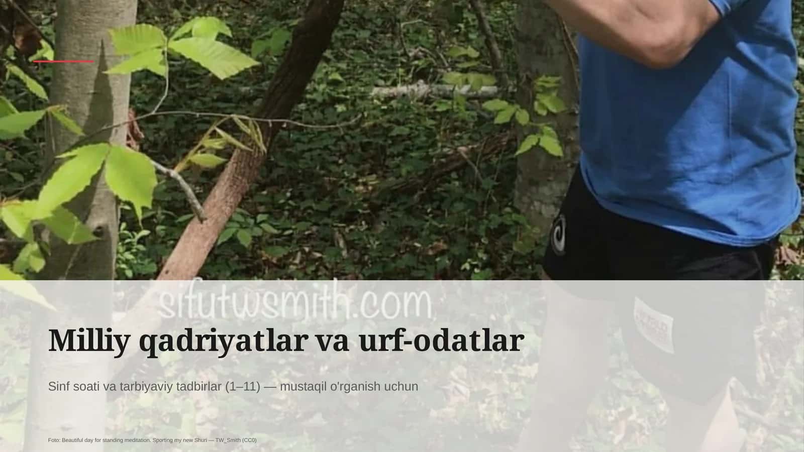 Milliy qadriyatlar va urf-odatlar