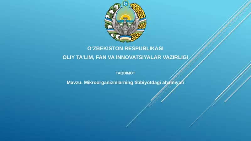 Mikroorganizmlarning Tibbiyotdagi Ahamiyati