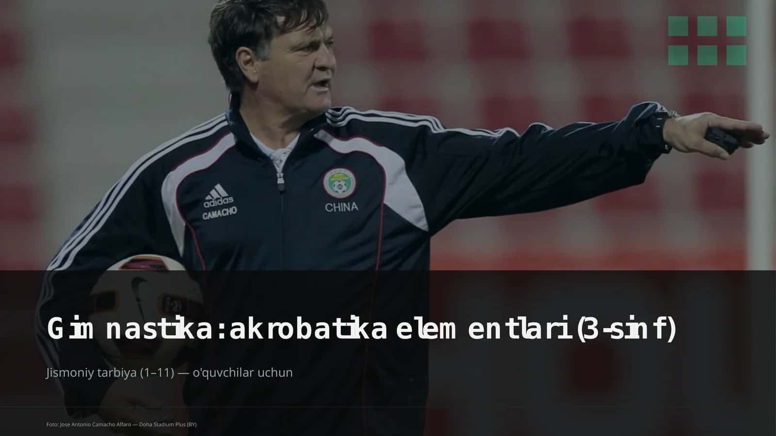 Gimnastika: akrobatika elementlari (3-sinf)