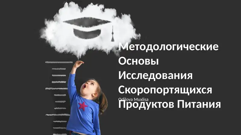 Методологические Основы Исследования Скоропортящихся Продуктов Питания