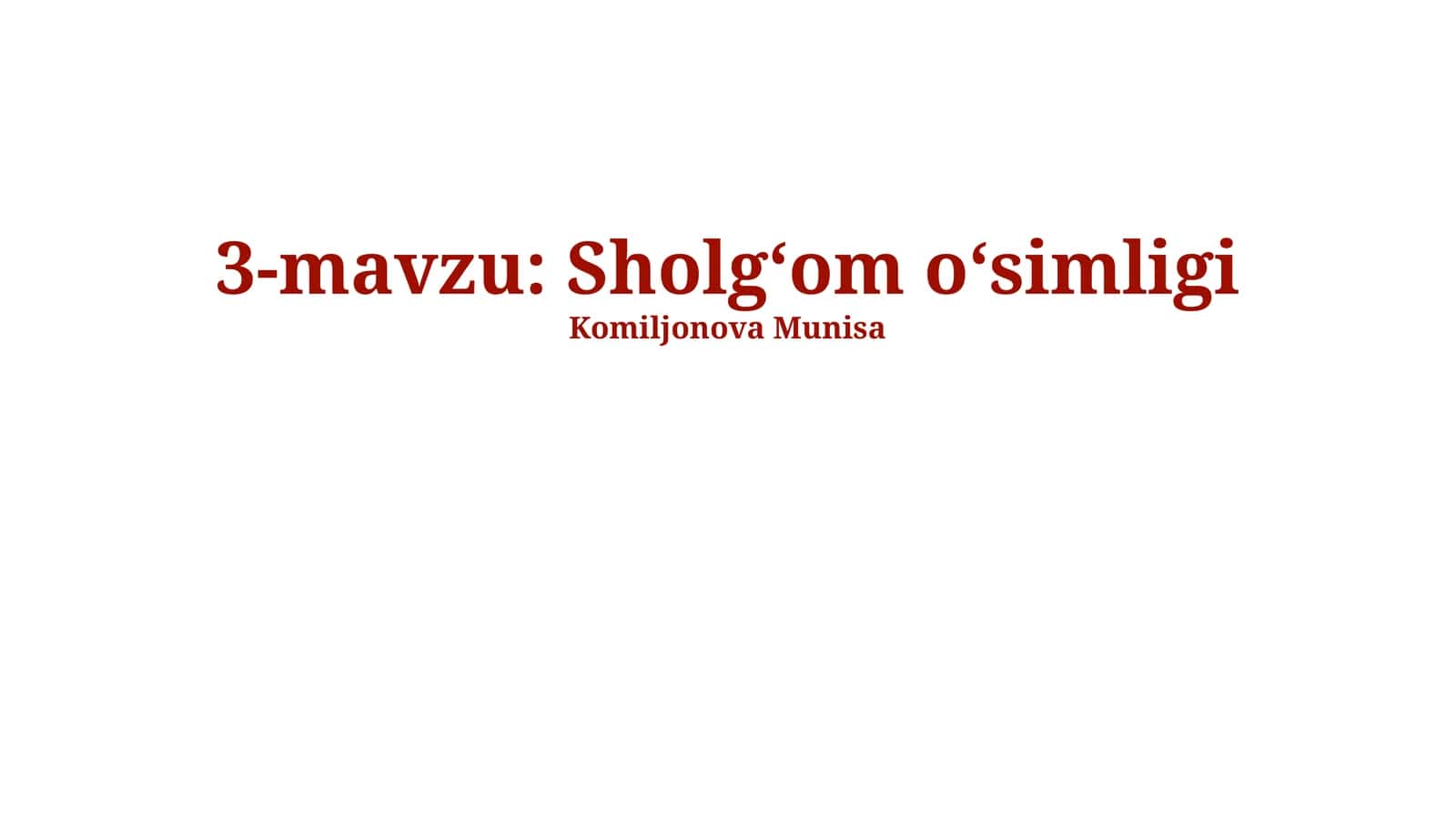 Turnip o'simligi