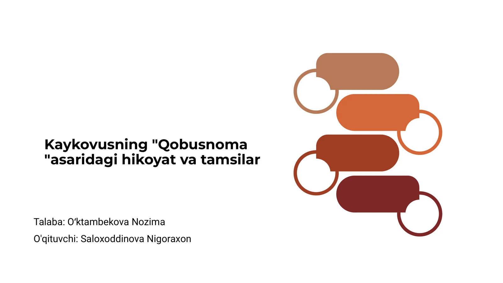 Qobusnoma asaridagi hikoyat va tamsilar