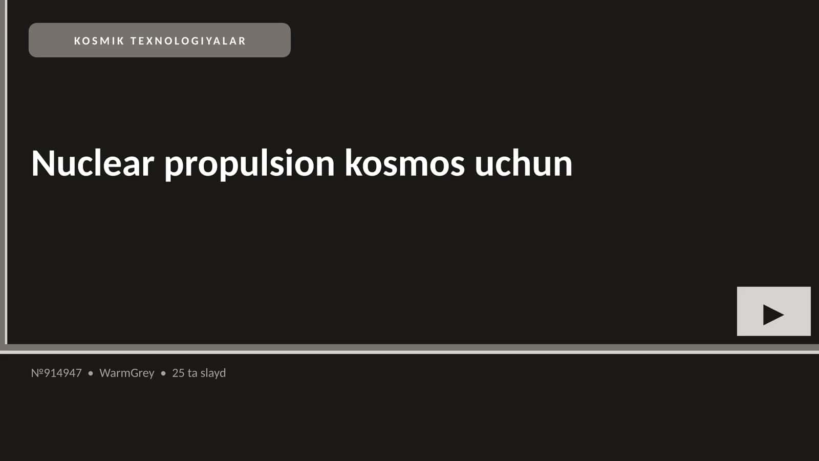 KOSMIK TEXNOLOGIYALAR