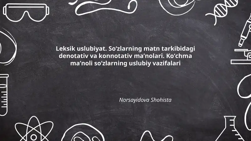 Leksik uslubiyat