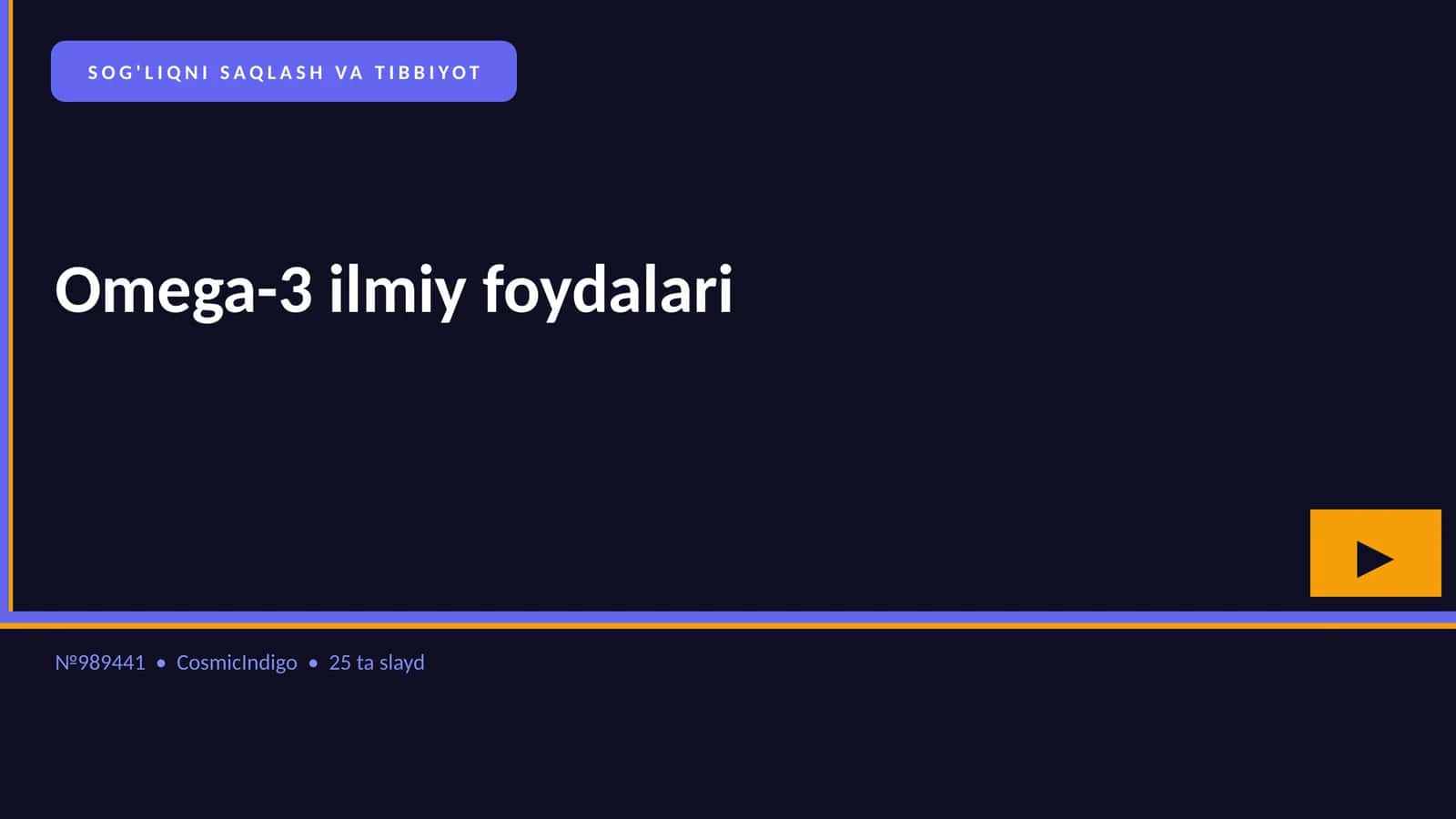 Omega-3 ilmiy foydalari