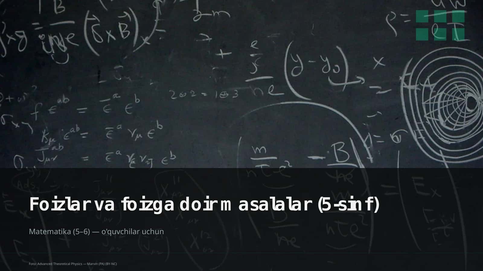 Foizlar va foizga doir masalalar (5-sinf)