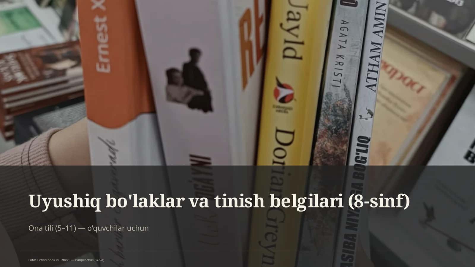 Uyushiq bo'laklar va tinish belgilari (8-sinf)